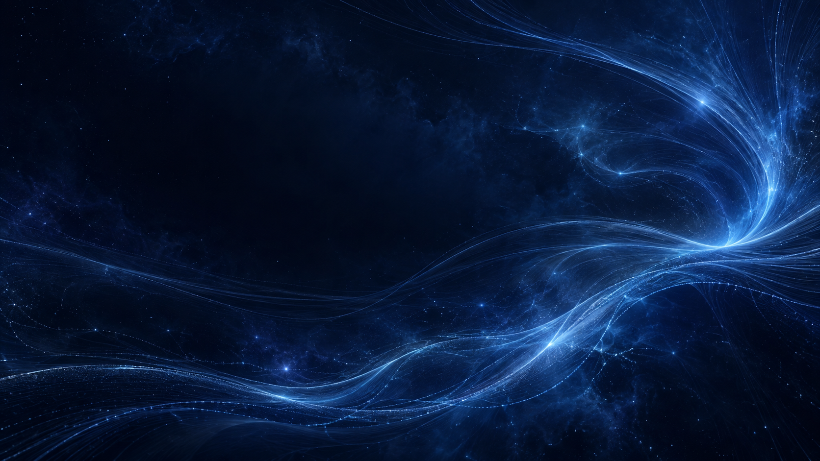 Abstract celestial light and flowing trajectories